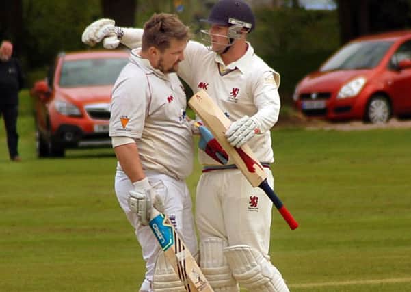 Stuart Rose (left) plundered 12 sixes off the Houghton bowling EMN-170919-180823002