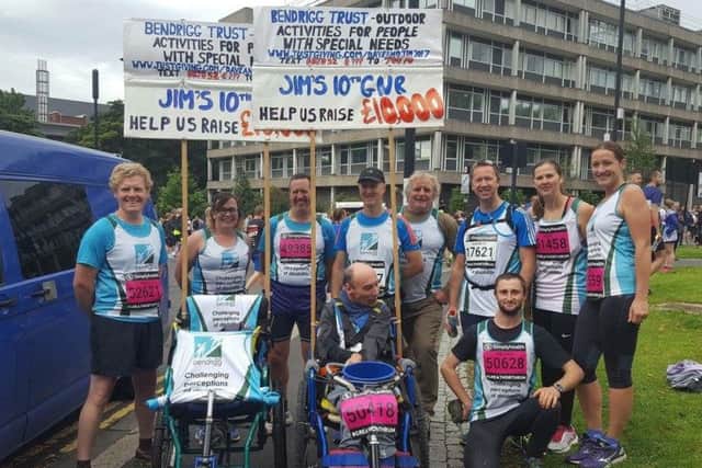 Lorna Maydwell (second left) and Lisa Burton (right) with other Bendrigg Trust runners PHOTO: Supplied