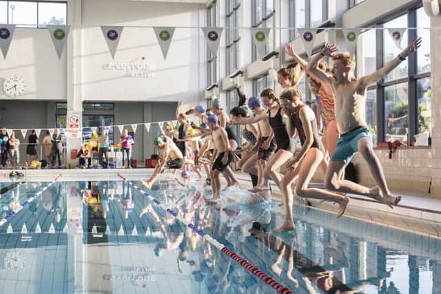 Swimmers make a splash before the Duchenne Dip rundraiser at Melton EMN-170926-125252001