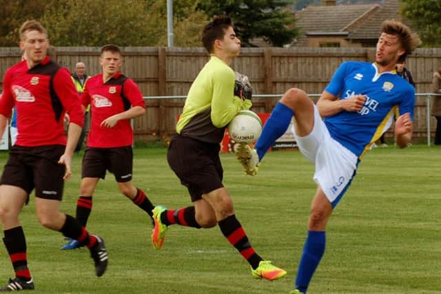 Town gave a debut to Panama international goalkeeper Charlie Taylor, on loan from Loughborough United EMN-170927-113733002