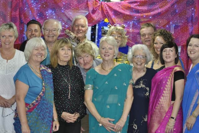 Aurora Rotarians in colourful Indian dress PHOTO: Supplied