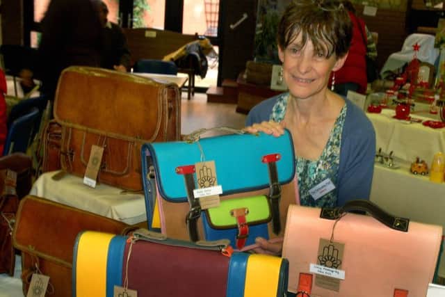 Director Delores Harvey with a selection of Fairtrade bags PHOTO: Tim Williams