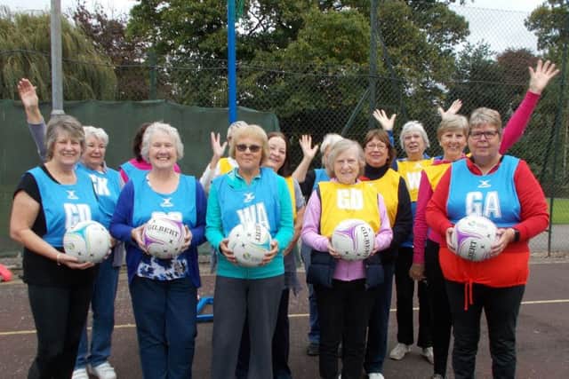 Walking netball sessions are run weekly at the Wilton Park courts EMN-171010-144306002