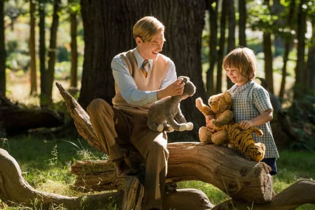 Domhnall Gleeson as Alan Milne and Will Tilston as Christopher Robin Milne PHOTO: PA Photo/Fox Searchlight Pictures/David Appleby