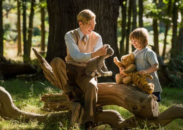 Domhnall Gleeson as Alan Milne and Will Tilston as Christopher Robin Milne PHOTO: PA Photo/Fox Searchlight Pictures/David Appleby