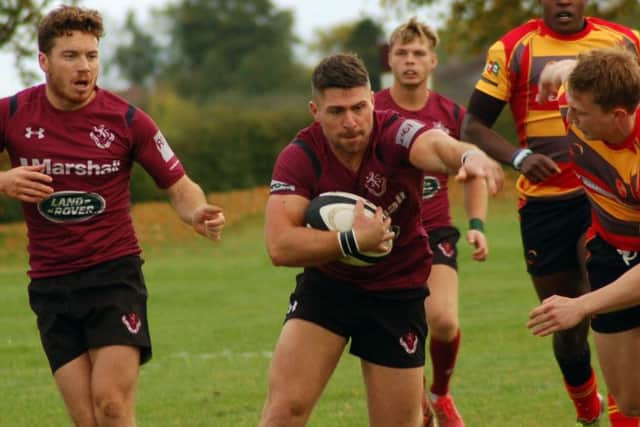 Leon Gormley helped create and finished off Meltons third try at Bugbrooke EMN-171031-145035002