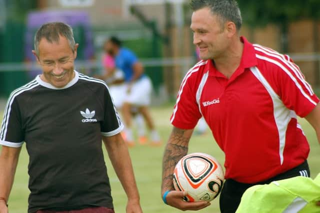 With co-manager Shane Jarram in pre-season EMN-170111-131307002