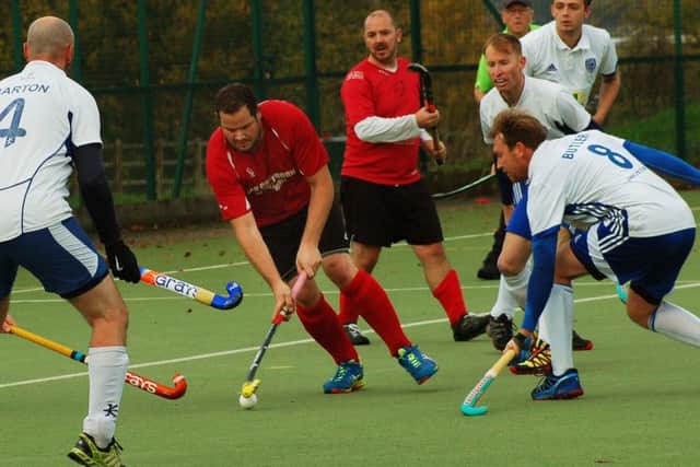 Pete Taylor in action against North Notts in the East Midlands Premier clash EMN-170711-103107002