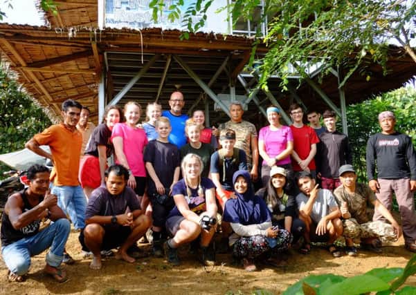 Students from Long Field Academy in Melton pictured during their trip to Sumatra - they are shown in Halaban at the conservation site after replanting part of the forest EMN-171011-102344001
