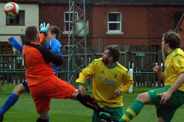 Goalkeeper Jamie Witham rejoined Holwell before Saturday's match and was pivotal in their impressive win EMN-171120-110539002