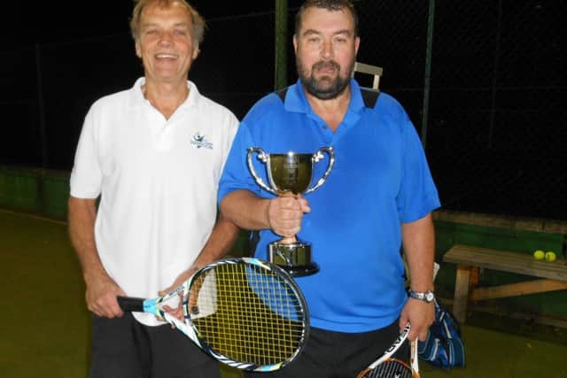 Singles champion Nigel Crymble (right) edged past Doug Hacking in the tightest of finals EMN-171121-111431002