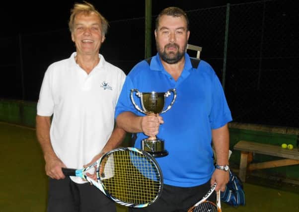 Singles champion Nigel Crymble (right) edged past Doug Hacking in the tightest of finals EMN-171121-111431002