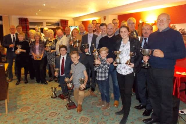 Melton Golf Club trophy winners for 2017 at the annual presentation evening EMN-171122-122329002
